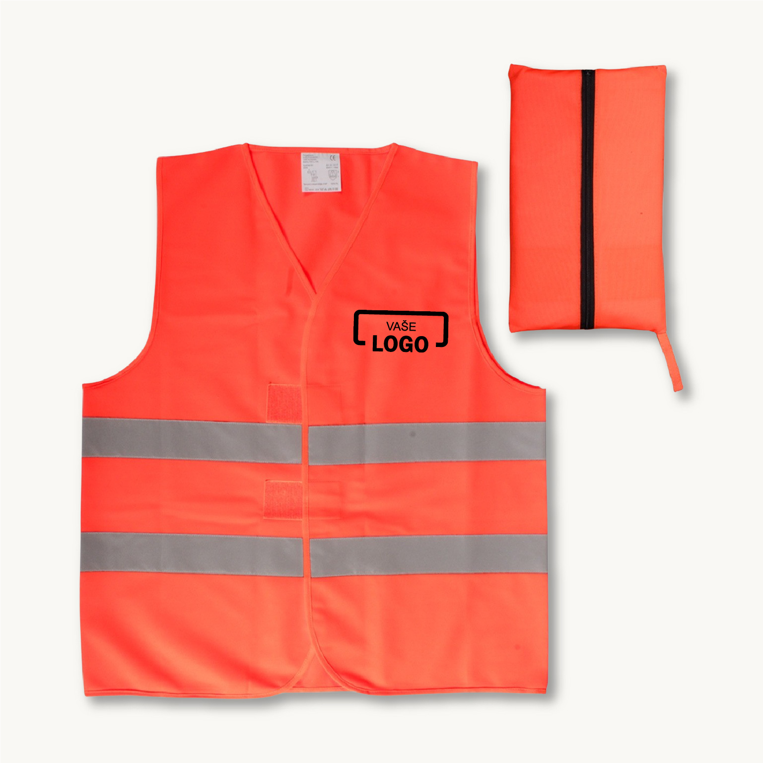 Reflexná vesta s púzdrom obrázok 2