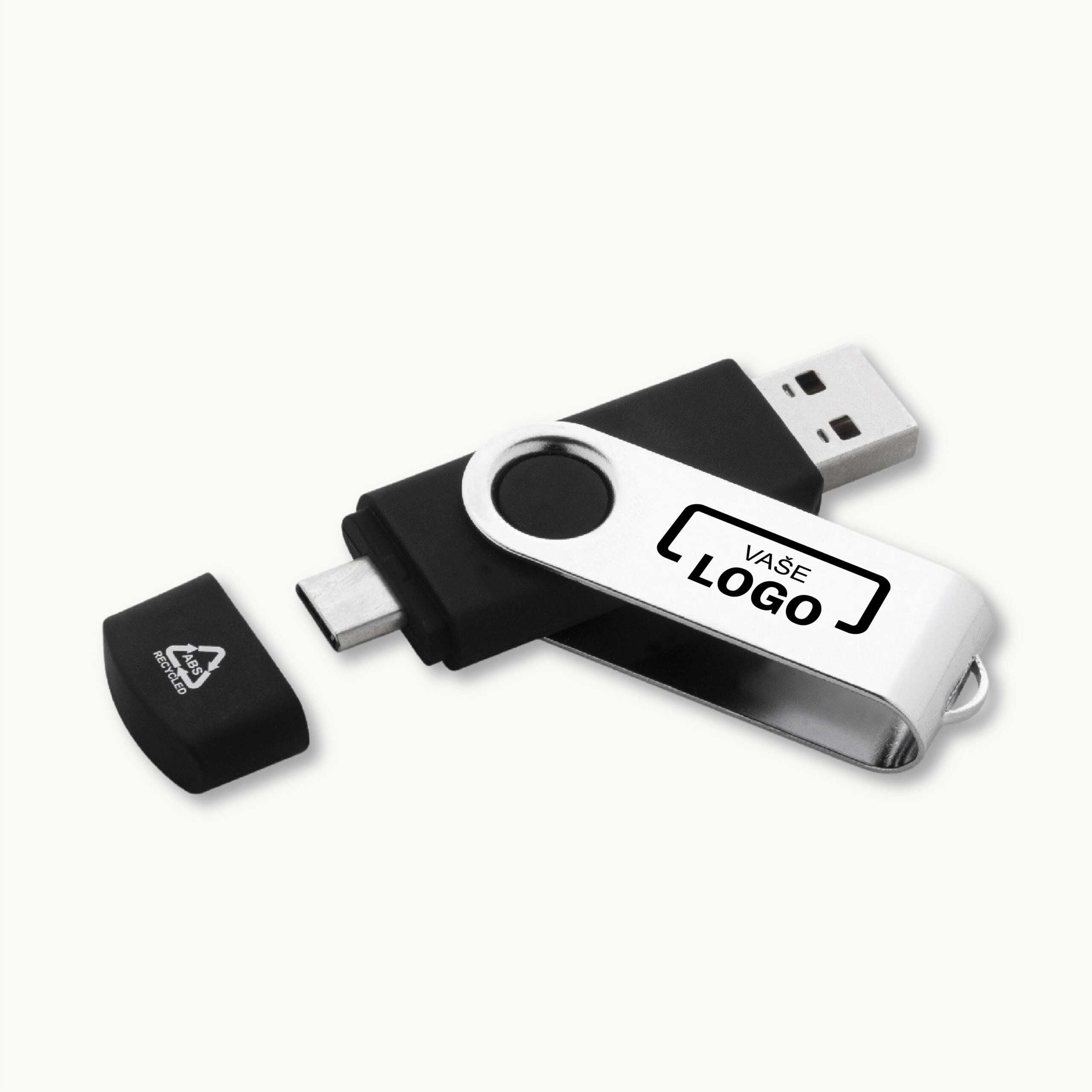 Rotačný USB kľúč + USB C obrázok 6