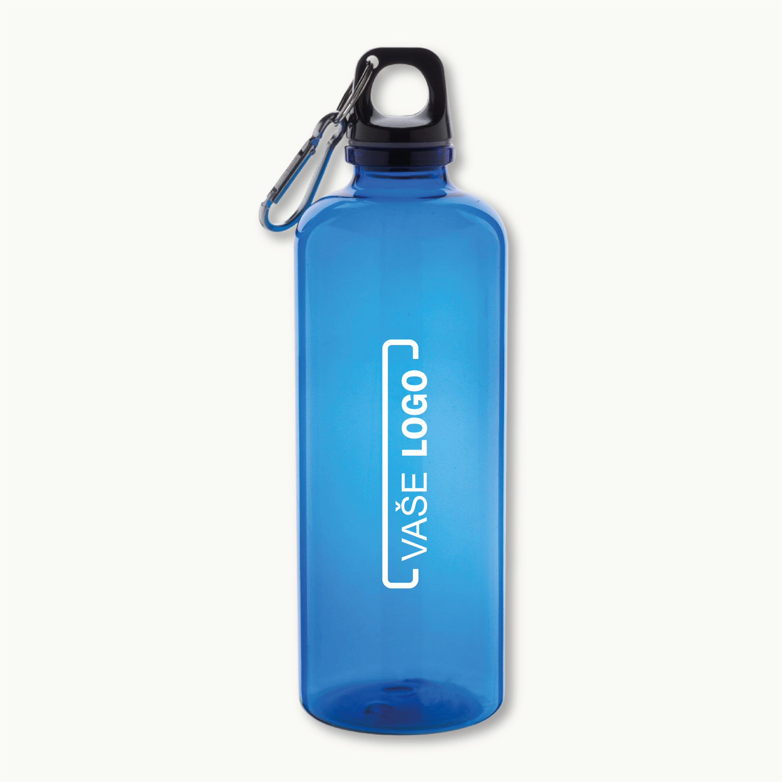 RPET fľaša s karabínou 600ml