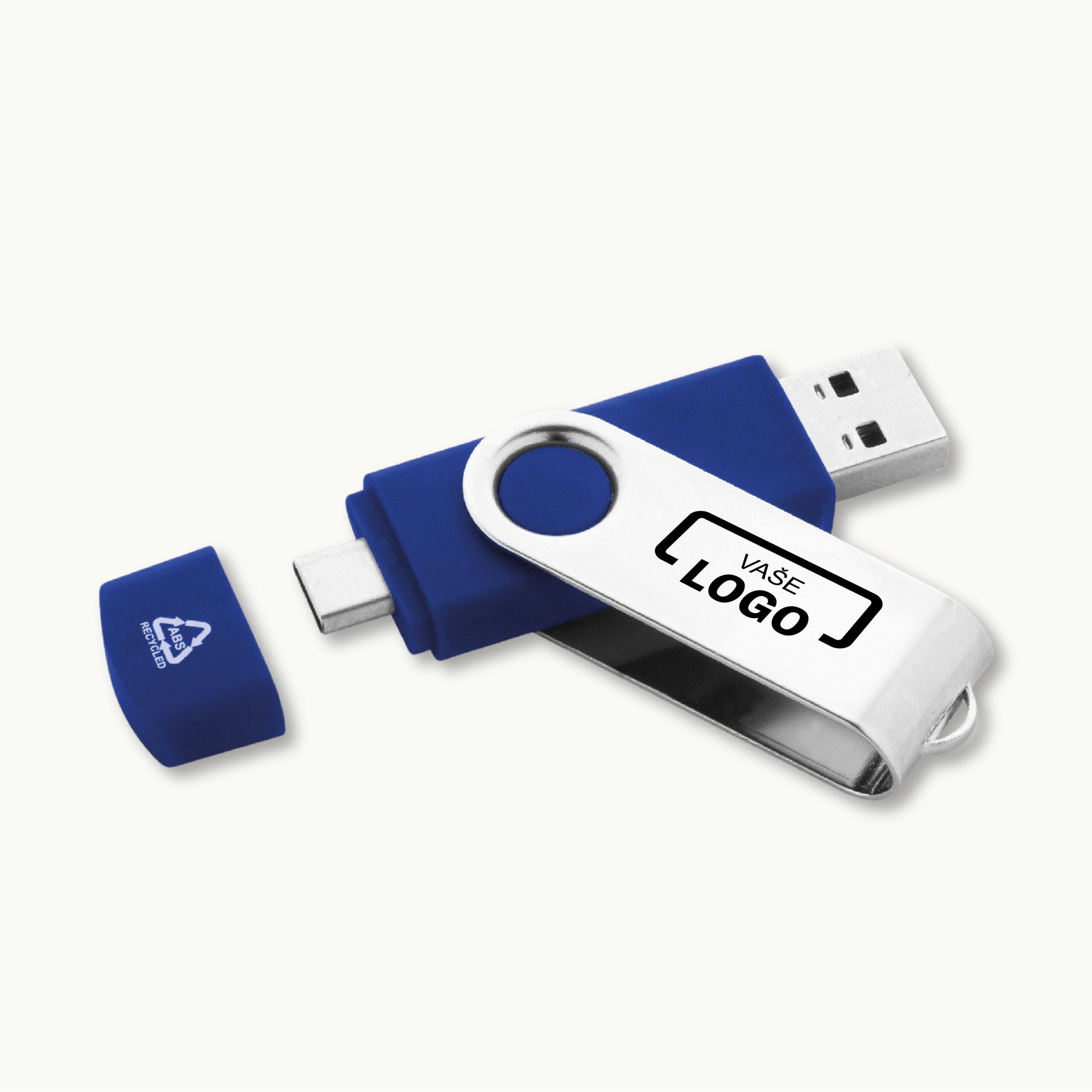 Rotačný USB kľúč + USB C obrázok 3