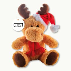 Plyšový vánoční sob