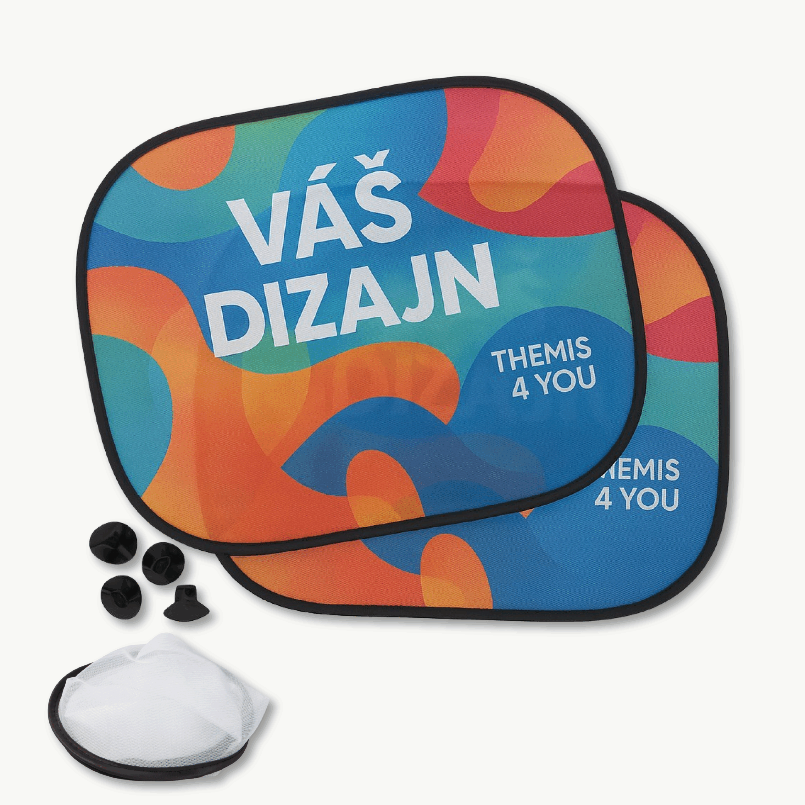 Skladacie clony do auta - sada